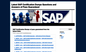 Sapcertificationdumps.wordpress.com thumbnail
