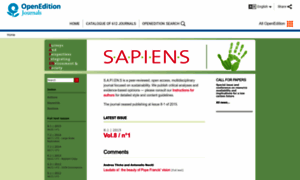 Sapiens.revues.org thumbnail