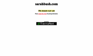 Sarahbush.com thumbnail