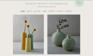 Sarahwentceramics.com thumbnail