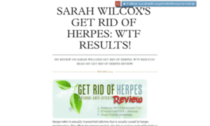 Sarahwilcoxgetridofherpesreview.tumblr.com thumbnail