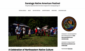 Saratoganativefestival.com thumbnail