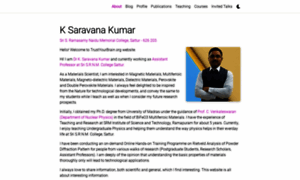 Saravanakumar.org thumbnail