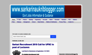 Sarkarinaukri-blogger.blogspot.com thumbnail