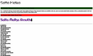 Sattamatkamarkets.com thumbnail