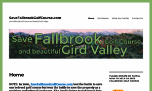 Savefallbrookgolfcourse.com thumbnail