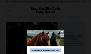 Savegriffithparkponyrides.com thumbnail