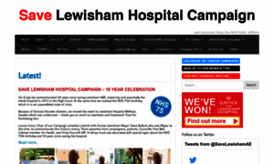 Savelewishamhospital.com thumbnail