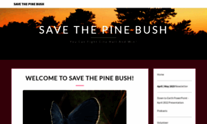 Savethepinebush.org thumbnail