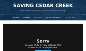 Savingcedarcreek.org thumbnail