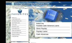 Savingsaccountpaydayloans.com thumbnail