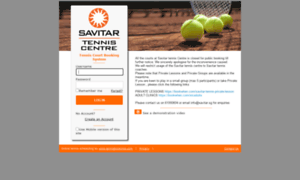 Savitartennis.tennisbookings.com thumbnail