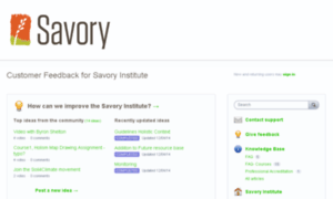 Savoryinstitute.uservoice.com thumbnail