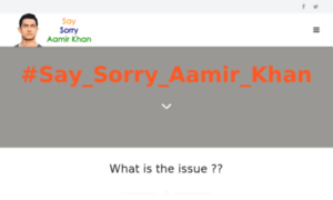 Saysorryaamirkhan.in thumbnail