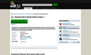 Sayvoice-text-to-speech-reader-5-voices.soft32.com thumbnail