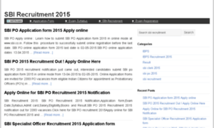 Sbirecruitment2015.in thumbnail