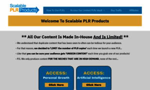 Scalableplrproducts.com thumbnail