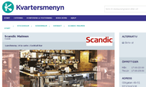 Scandicmalmen.kvartersmenyn.se thumbnail