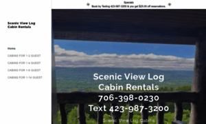 Scenicviewlogcabins.com thumbnail