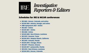 Schedules.ire.org thumbnail
