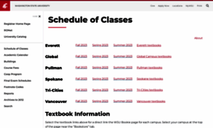 Schedules.wsu.edu thumbnail