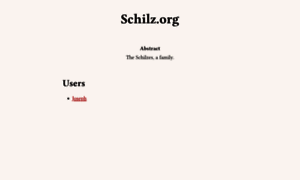 Schilz.org thumbnail
