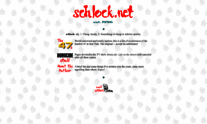 Schlock.net thumbnail