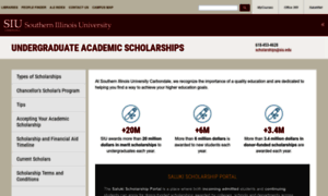 Scholarships.siu.edu thumbnail