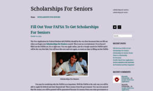 Scholarshipsforseniors.wordpress.com thumbnail