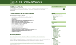 Scholarworks.aub.edu.lb thumbnail