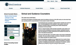 School-counselor.org thumbnail