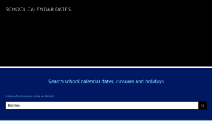 Schoolcalendardates.com thumbnail