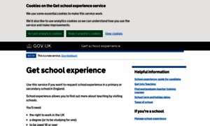 Schoolexperience.education.gov.uk thumbnail