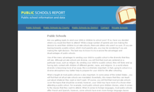 Schools.publicschoolsreport.com thumbnail