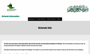 Schoolsinfo.pk thumbnail
