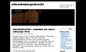 Schreckenbergschreibt.com thumbnail