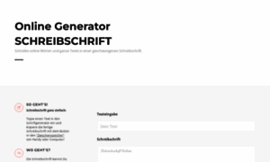 Schreibschriftgenerator.de thumbnail