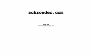 Schroeder.com thumbnail