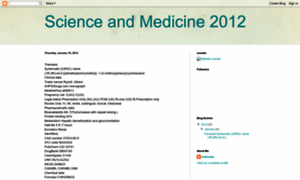 Scienceandmedicine2012.blogspot.com thumbnail