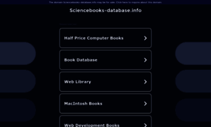 Sciencebooks-database.info thumbnail