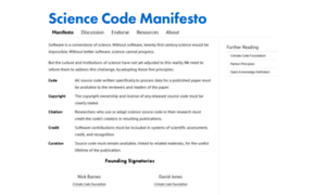 Sciencecodemanifesto.org thumbnail