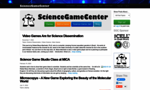 Sciencegamecenter.org thumbnail