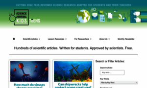 Sciencejournalforkids.org thumbnail