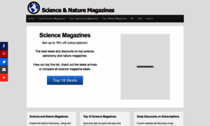 Sciencenaturemagazines.com thumbnail