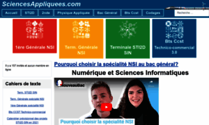 Sciencesappliquees.com thumbnail