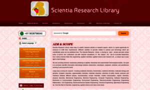 Scientiaresearchlibrary.com thumbnail