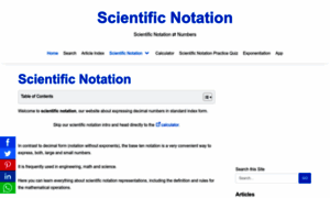 Scientificnotation.org thumbnail