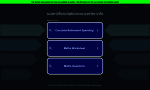 Scientificnotationconverter.info thumbnail