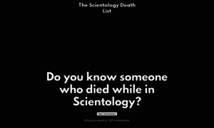 Scientologydeathlist.org thumbnail