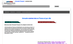 Scierie-bois.annuairefrancais.fr thumbnail